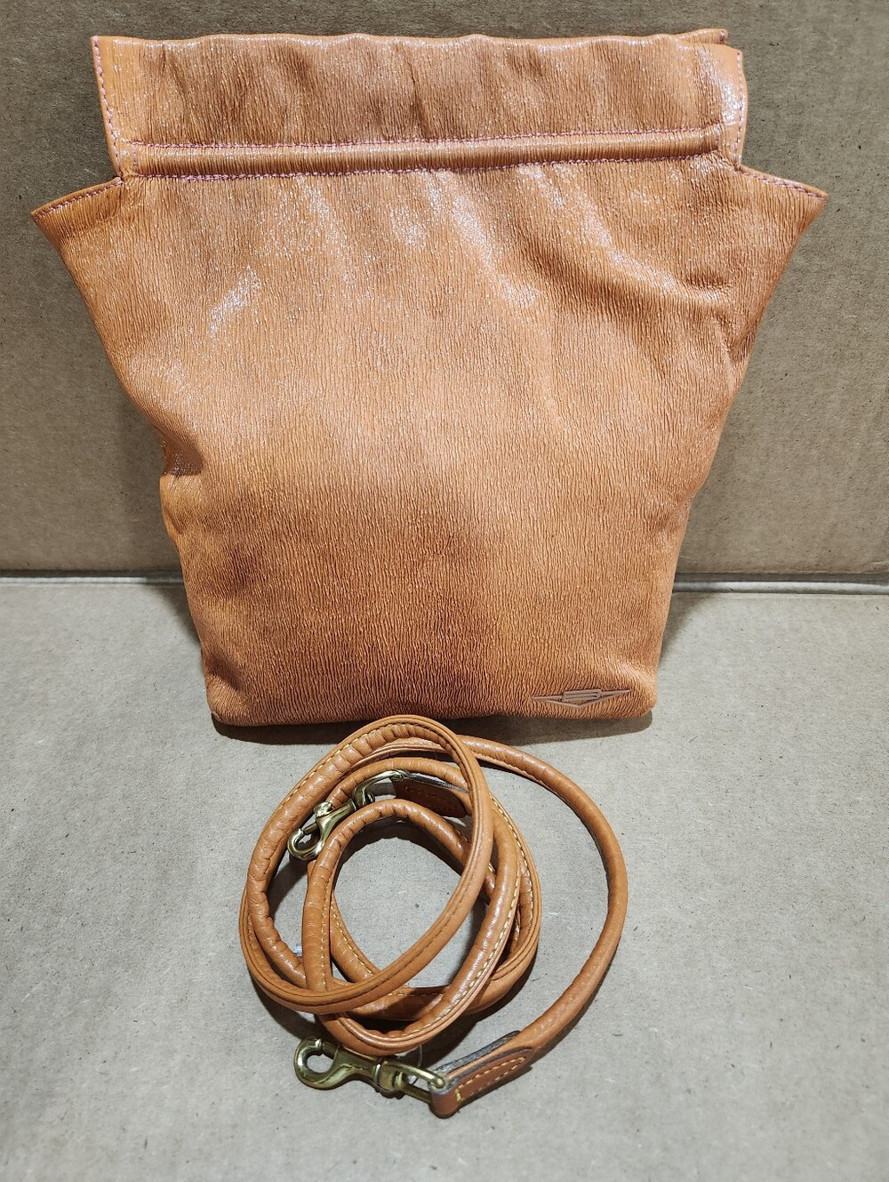Bottega Veneta Rare Vintage 1980s Leather Crossbody Clutch Bag